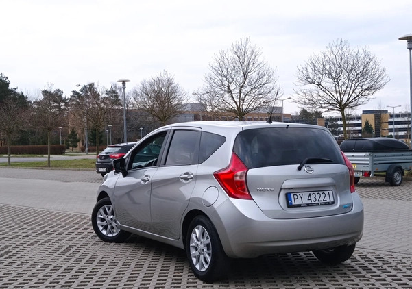 Nissan Note cena 29900 przebieg: 155000, rok produkcji 2014 z Poznań małe 67